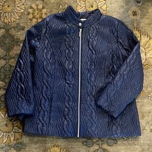 Blue jacket by Isaac Mizrahi.